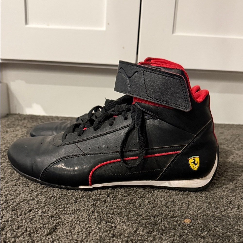 PUMA Ferrari Scuderia Neo Cat Mid 312B2 Black Men’s 9.5 Mid Ankle Shoe Black